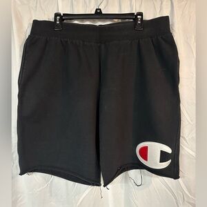 Champion Men’s Black Logo Shorts
